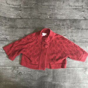 Girl’s Xhilaration Red Knit Shrug Sweater Small